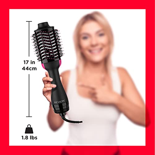 Revlon RVDR5222F One-Step Volumizer and Ionic Hair Dryer with Advanced Ionic Technology, Hot Air Brush, Less Frizz, 3 Heat/ 2 Speed Settings, Black