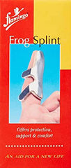 Flamingo Frog Splint Straightening Finger Corrector Brace for Fracture, Collateral Ligament, Arthritis, Dislocation, Trigger Finger, Muscle - Aluminium with Foam Padding Thumb Splint - Small