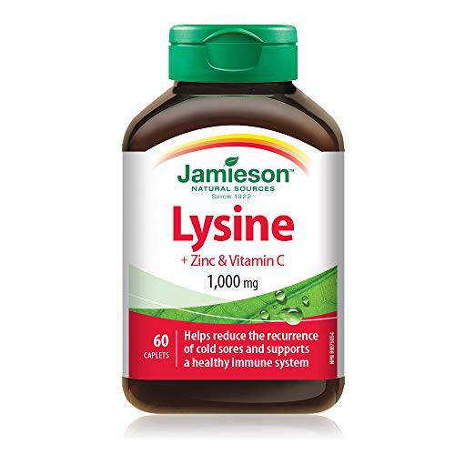 Jamieson Lysine, Zinc and Vitamin C, 60 Count (Pack of 1)