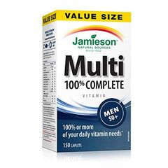 Jamieson 100 percent Complete Multivitamin for Men 50 plus - Value Size, 150 Caplets