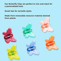 GOODY Planet Kids Butterfly Clips 6Ct, ASSORTED