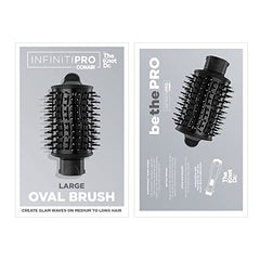 INFINITIPRO BY CONAIR The Knot Dr. Large Oval Brush, Create Glam Waves on Medium to Long Hair, Compatible with INFINITIPRO BY CONAIR The Knot Dr. Dryer Brushes