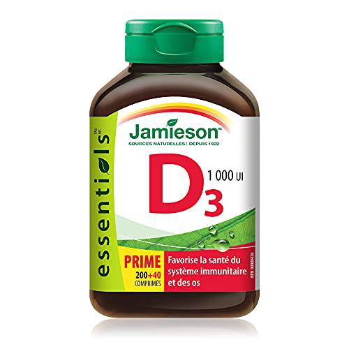 Jamieson Vitamin D3 1,000 IU, 240 Count (Pack of 1)