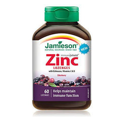 Jamieson Zinc Lozenges Elderberry Flavour, 60 lozenges Elderberry, 60 Count