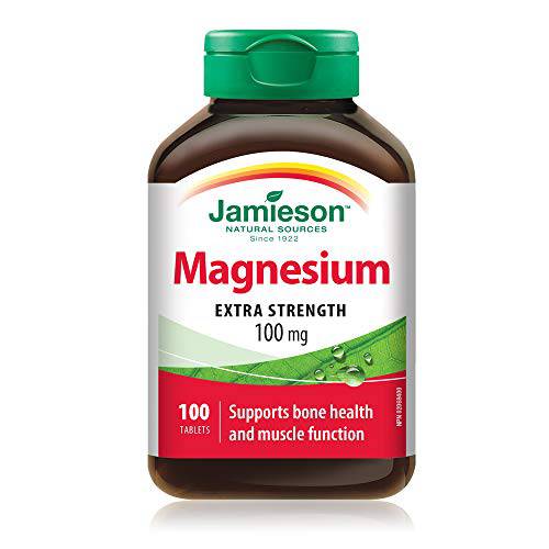 Jamieson Magnesium 100mg 100's 100 Tablets