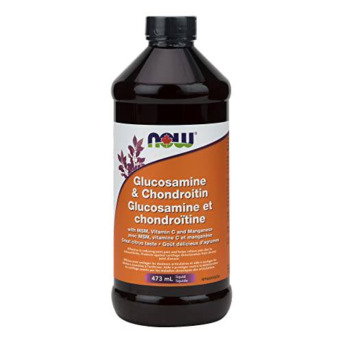 NOW Supplements Glucosamine, Chondroitin & MSM Liquid, 473mL