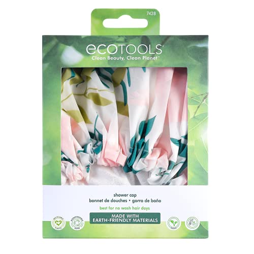 EcoTools Shower Cap, For All Hair Types and Hair Lengths, Protects Hair from Damage, 1 Count