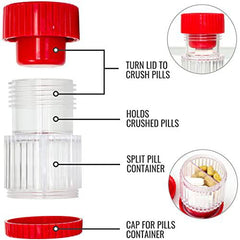 Healthsmart Pill Crusher, Red