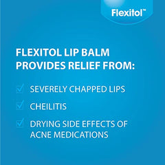 Flexitol Lip Balm | Mint | For Dry, Cracked, Flaky and Chapped Lips | Hydrates and Softens | 10 gram