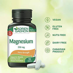 Adrien Gagnon - Magnesium Extra-Strength 250mg 90 Count