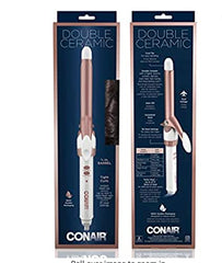 Conair Double Ceramic Curling Iron; 3/4-inch