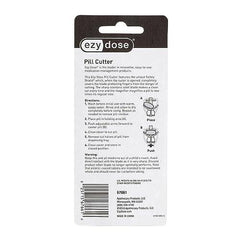 EZY DOSE Pill Cutter and Splitter with Safe Shield, Cuts Pills, Vitamins, Tablets, Assorted Colors 1 count