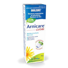 Boiron Arnicare Roll-on Homeopathic medicine for the relief of pain, stiffness (tension) in muscles and joints caused by minor traumas, physical activity or overexertion. Relieves painful back stiffness.