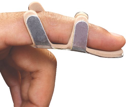 Flamingo Frog Splint Straightening Finger Corrector Brace for Fracture, Collateral Ligament, Arthritis, Dislocation, Trigger Finger, Muscle - Aluminium with Foam Padding Thumb Splint - Medium