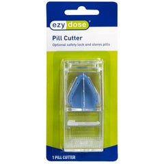 EZY Dose Pill Cutter and Splitter with Lock, Cuts Pills, Vitamins, Tablets, Assorted Colors 1 count