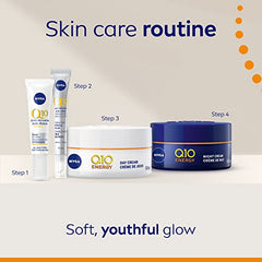 NIVEA Q10 Energy Anti-wrinkle Day Cream, 50ml | Anti-wrinkle face cream with Vitamin C and E