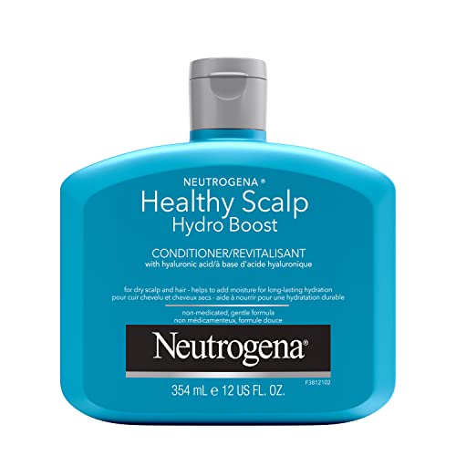 Neutrogena Moisturizing Healthy Scalp Hydro Boost Conditioner for Dry Hair and Scalp, with Hydrating Hyaluronic Acid, pH-Balanced, Paraben & Phthalate-Free, Color-Safe, 354 ml