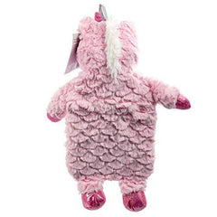 Bodico, Decorative Novelty Hot Water Bottle with Unicorn Cover for Kids, 1L, Pink