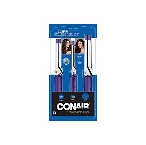 Conair Supreme Curling Iron Combo Pack; 1/2-inch, 3/4-inch, 1-inch