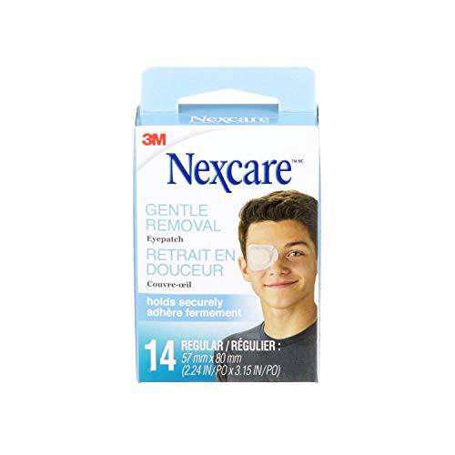 Nexcare™ Gentle Removal Eye Patch KRR-14-CA, Regular, 14/Pack