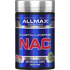 Allmax Nutrition, NAC Supplement (N-Acetyl Cysteine) 600 mg, 60 Veg Capsules