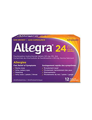 24 Hour Allergy Relief Tablets, 120 mg