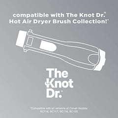 INFINITIPRO BY CONAIR The Knot Dr. Large Oval Brush, Create Glam Waves on Medium to Long Hair, Compatible with INFINITIPRO BY CONAIR The Knot Dr. Dryer Brushes