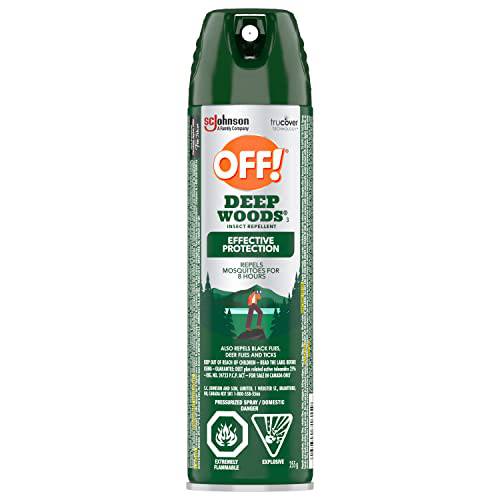 OFF! Deep Woods Insect and Mosquito Repellent, Bug Spray for Camping, Bug Repellent Safe for Clothing, 255 g (Packaging May Vary)