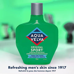 Aqua Velva After Shave for Men, Aftershave Balm Soothes, Cools, and Refreshes Skin, Original Sport, 235 ml