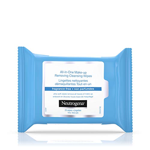 Neutrogena Make-up Removing Cleansing wipes, All-in-One, Fragrance-free, 25 Wipes