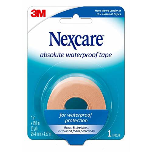 Nexcare™ Absolute Waterproof Tape 731-CA, 1 in x 180 in (25.4 mm x 4.6 m), 1/Pack