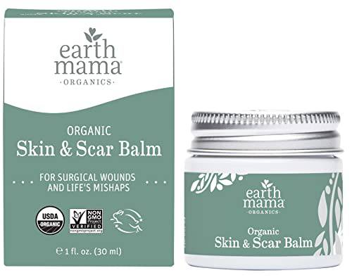 Earth Mama Organic Skin & Scar Balm | Reduces the Discomfort and Appearance of C-Section Scars and Pregnancy Stretch Marks, 1-Fluid Ounce