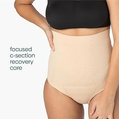 Upspring C-Panty High Waist C-Section Support, Recovery & Slimming Panty with C-Section Scar Healing - OBGYN Recommended L/XL Nude