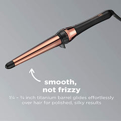 Conair Rose Gold Titanium Curling Wand, 1 ¼ - ¾ Inch