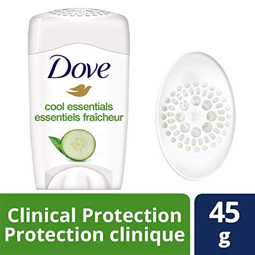 Dove Clinical Protection Antiperspirant Stick deodorant for sensitive skin Cool Essentials antibacterial odour protection 45 g