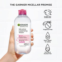 Garnier SkinActive Micellar Cleansing Water, All-in-1 Makeup Remover and Facial Cleanser, For All Skin Types, 3.4 fl oz