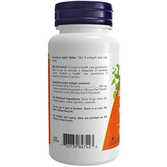 NOW Supplements Saw Palmetto Extract 160mg Softgels, 120 Count