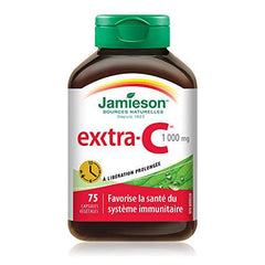 Jamieson Exxtra-C Timed Release - 1,000 mg Vitamin C, 75 Count (Pack of 1)