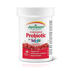 Jamieson Chewable Probiotic for Kids 5 Billion Active Cells - Natural Cherry Flavour