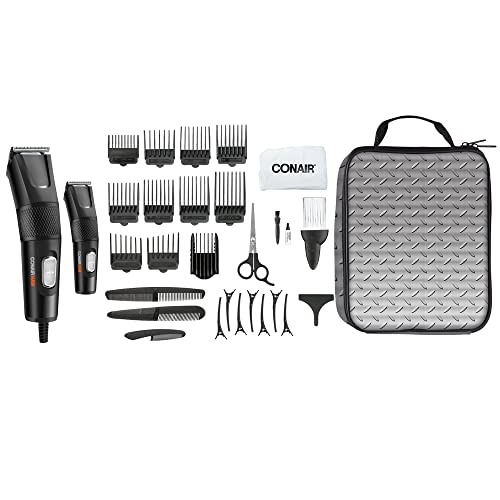 Conair Man HCT1350C 30pc 2-in-1 Combo Home Hair Cutting Kit, Black