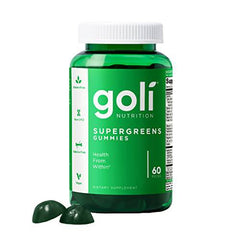 Goli SuperGreen Gummy Vitamin - 60 Count - Essential Vitamins and Minerals - Plant-Based, Vegan, Gluten-Free & Gelatin Free - Health from Within