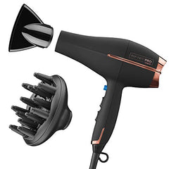 CONAIR INFINITIPRO 1875 Watt AC Motor Pro Hair Dryer with Ceramic Technology, Black