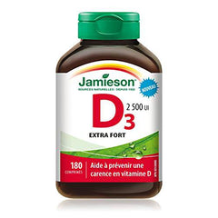 Jamieson Vitamin D 2500IU NEW 180 Tablets