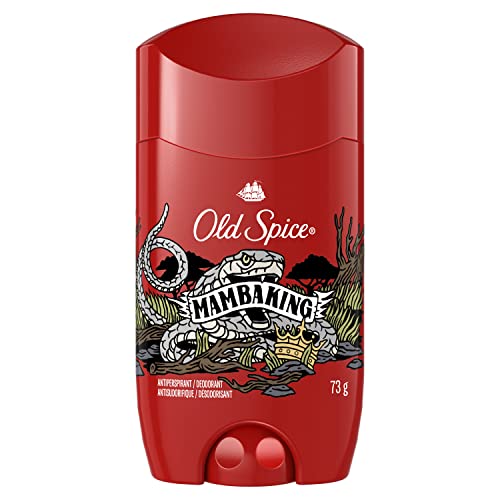 Old Spice Deodorant for Men Wild Collection, Invisible Solid, Mamba King, 73g