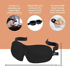 Bucky 40 Blinks No Pressure Printed Eye Mask for Travel & Sleep, Granite Dots, One Size