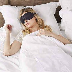 Bucky 40 Blinks Ultralight & Comfortable Contoured, No Pressure Eye Mask for Travel & Sleep, Perfect With Eyelash Extensions - Foil