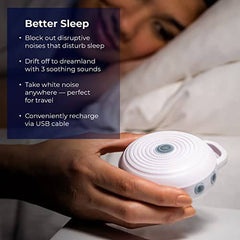 Yogasleep Rohm Portable White Noise Sound Machine + Travel Case in Grey (Pack of 2) Sleep Therapy, Crush-Resistant Travel Case, for Adults, Kids & Baby, Noise Blocking & Office Privacy, Registry Gift