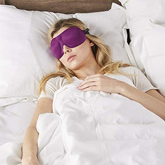 Bucky 40 Blinks No Pressure Solid Eye Mask for Sleep & Travel, Plum, One Size