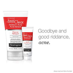 Neutrogena Acne Neutrogena Rapid clear stubborn acne Cleanser, 125 Milliliters