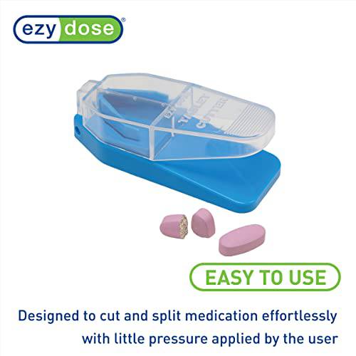 EZY DOSE Original Pill Cutter/Splitter, assorted color, Made in the USA